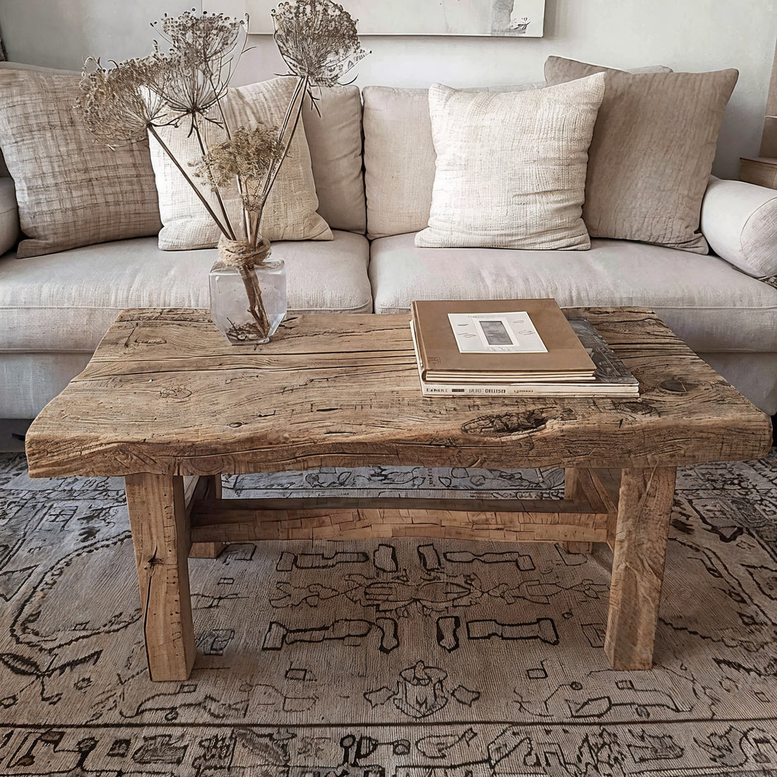 Live Edge Driftwood Farmhouse Coffee Table Design