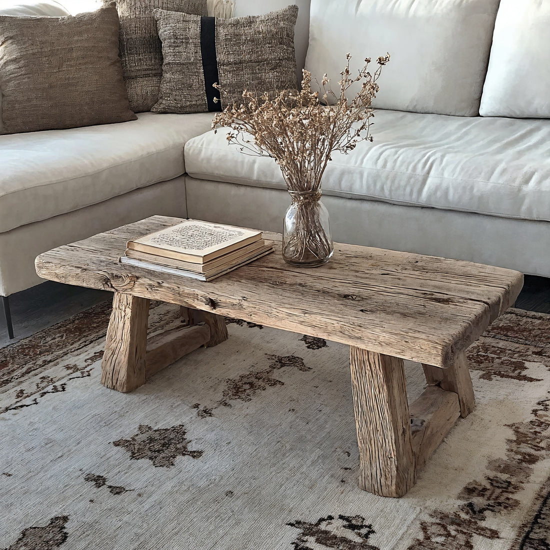 Distinctive Rustic Driftwood Coffee Table Design