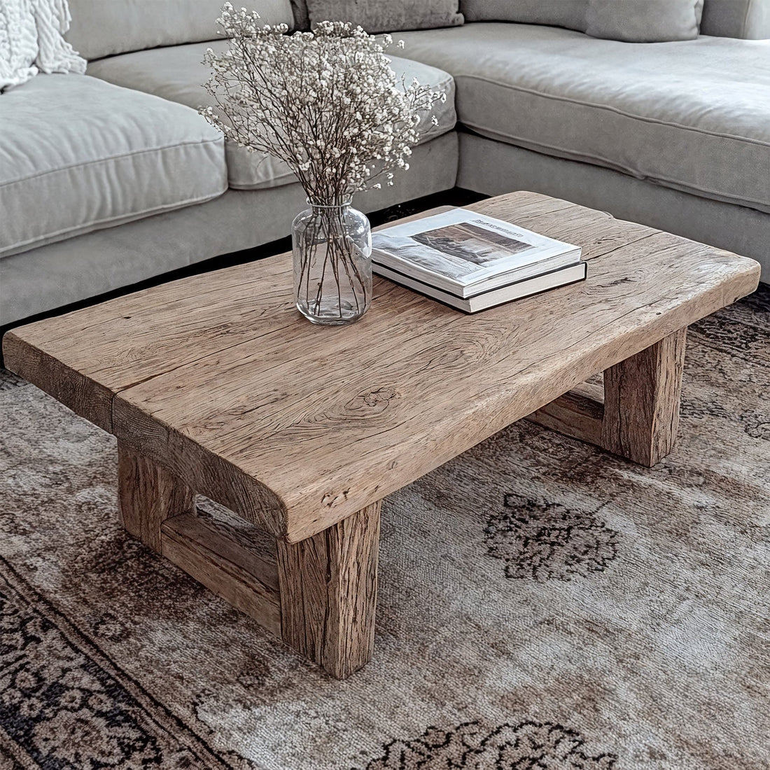 Reclaimed Driftwood Coffee Table Wixdecor