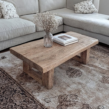 Reclaimed Driftwood Coffee Table Wixdecor