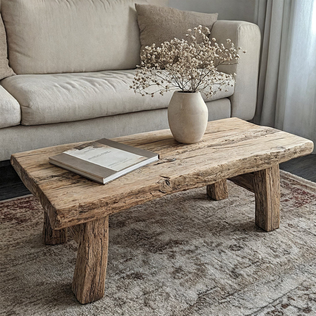 Reclaimed Driftwood Coffee Table Design