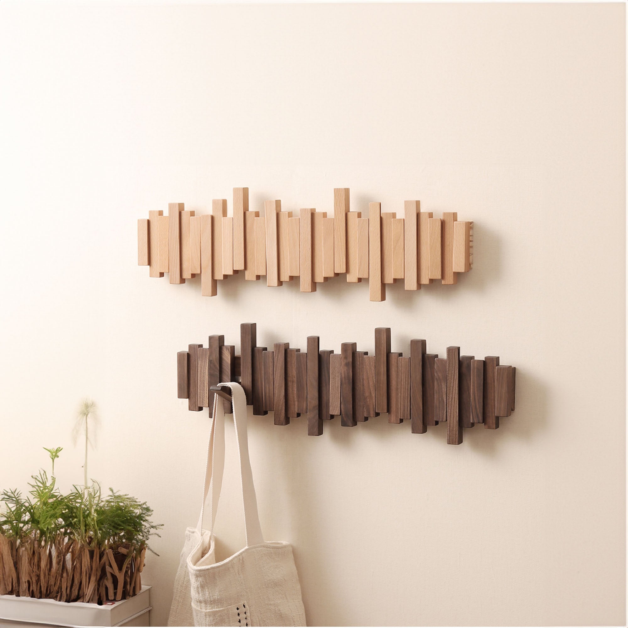 Piano Key-Themed Coat Rack