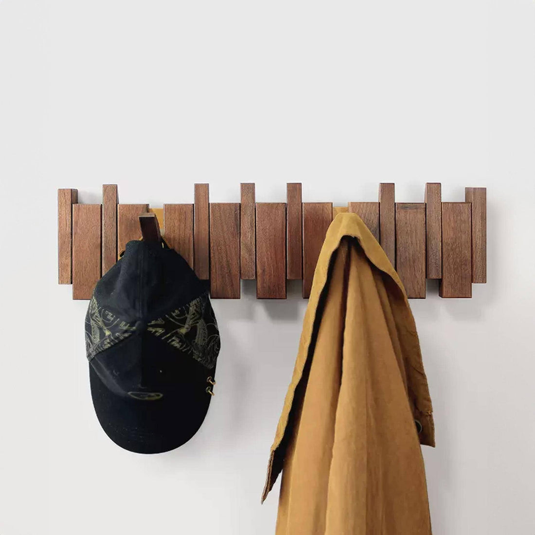 Piano Coat Hooks with Towel Rack