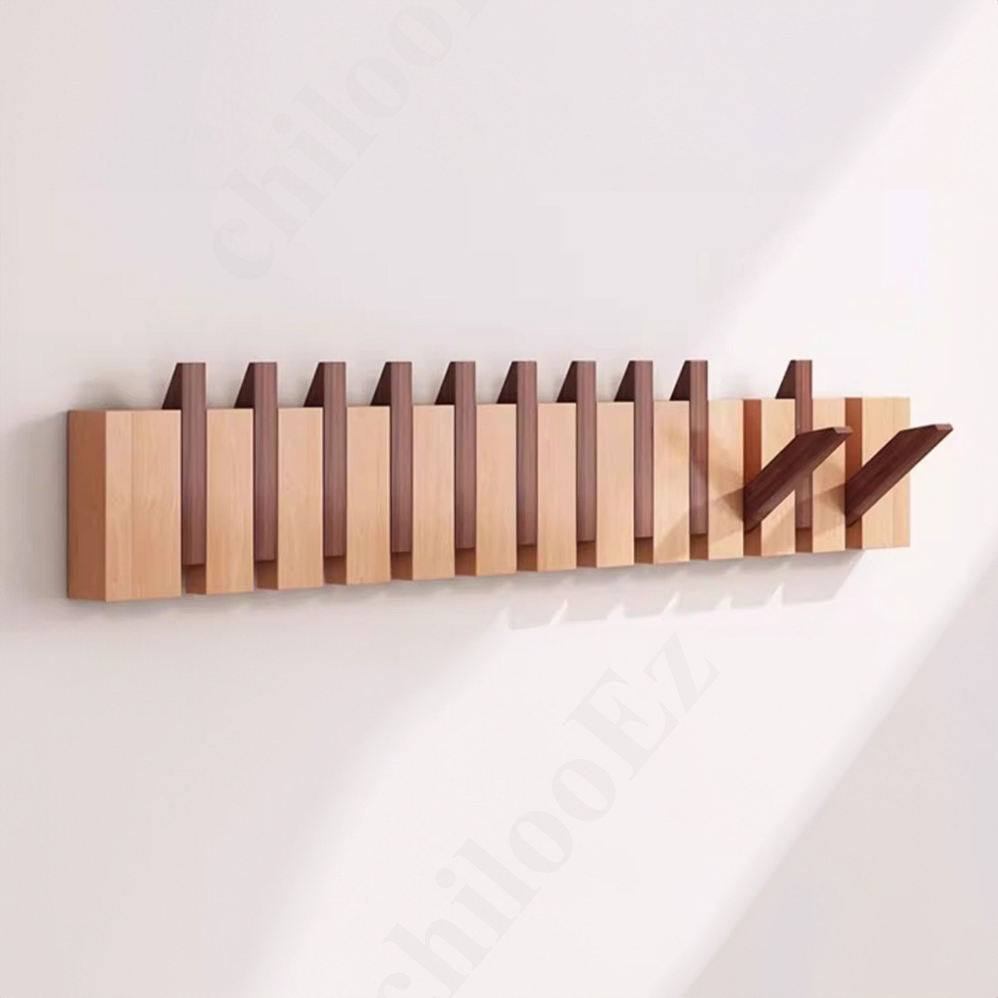 Wall-Mounted Piano Coat Rack