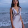 Silver Mirage Backless Dress